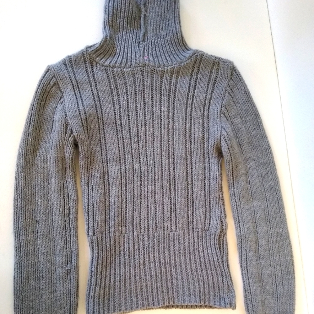 Charlotte Russe Long Sleeve Grey Turtle Neck